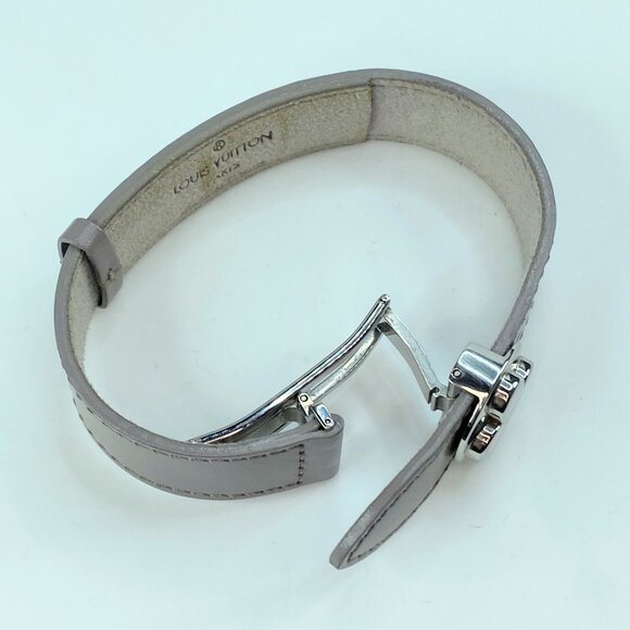 Louis Vuitton Leather Monogram Wish Bracelet 6.5mm 6 3/4" GS285 - Picture 9 of 10